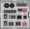 Eduard 32934 TF-104G undercarriage ITALERI 1/32